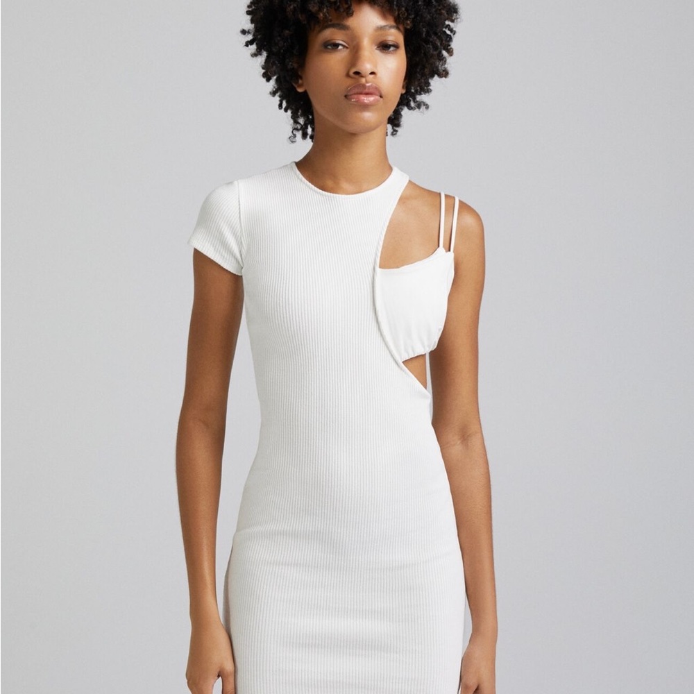Bershka mini Ribbed Dress